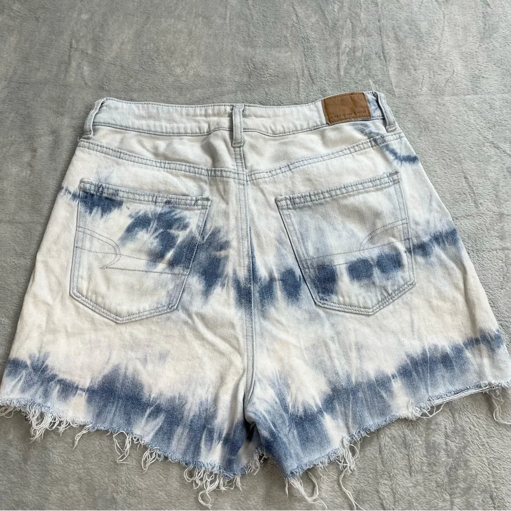 American Eagle Shorts 4 Womens Highest Rise‎ Mom Tie Dye Cutoff Comfort Stretch